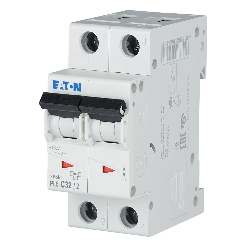 SIGURANTA AUTOMATA 2P 32A 6KA EATON ME286570 PL6-C32/2