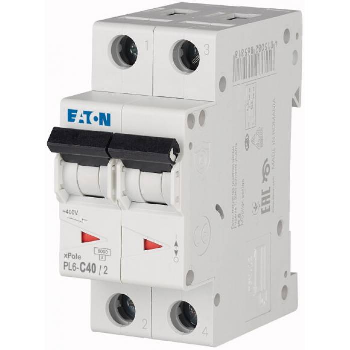 SIGURANTA AUTOMATA 2P 40A 6KA EATON ME286571 PL6-C40/2