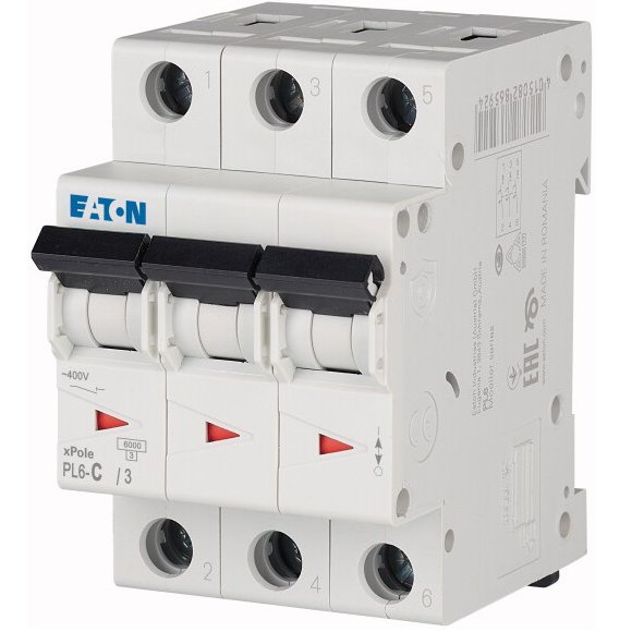 INTR AUT 3P 25A EATON PL6-C25/3 ME286603