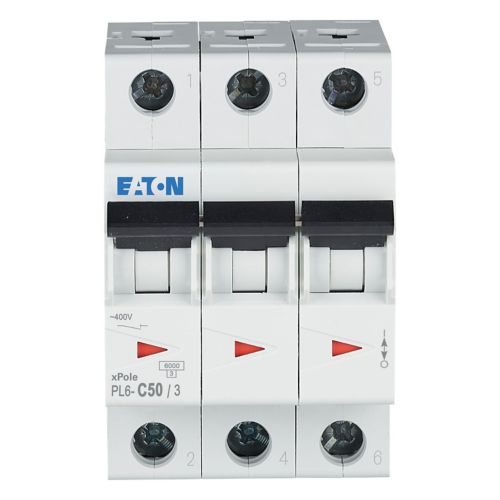 INTR AUT 3P 50A EATON PL6-C50/3 ME286606