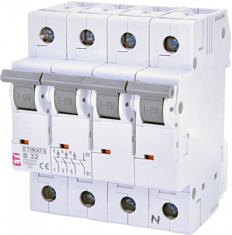 INTR AUT 4P 10A EATON ME 106908 PL6-C10/3N