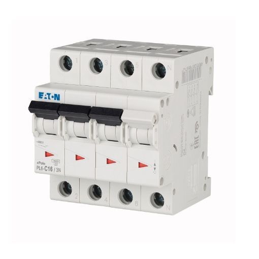 INTR AUT 4P 16A EATON ME106910 PL6-C16/3N