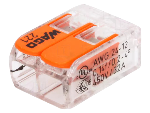 CLEMA VAGO 2X2.5 UNIV WAGO 221-412