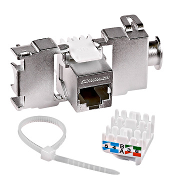 MODUL RJ45 ECRANAT CAT 5E TOOLLESS LINE HSEMRJ5GWS